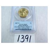 TWO (2) 2007-P James Madison Dollar