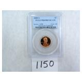 2005-S One Cent PCGS graded PR69 RD DC