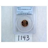 2000-S One Cent PCGS graded PR69 RD DC