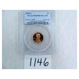 TWO (2) 2003-S One Cent PCGS graded PR69 RD DC