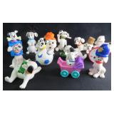 Vintage Disney 101 Dalmations, 3" Dogs