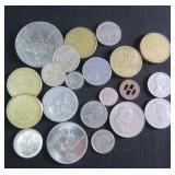 Foreign and U.S. Coins incl Buffalo Nickels,