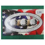 2001 PLATINUM State Quarter Set