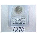 2001 Kentucky Quarter PCGS graded MS67