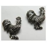 Rooster Pin Backs