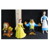 Vintage Beauty and The Beast Figures