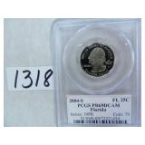 TWO (2) 2004-S Florida Quarter PCGS Graded PR69 DC