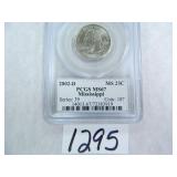 2002-D Mississippi Quarter PCGS Graded MS67