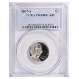 2007-S Jefferson Nickel PCGS Proof-69 DCAM
