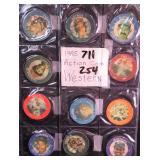 Eleven (11) 1985 7-11 Slurpee Baseball Discs