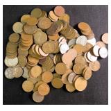 Twenty-Three (23) Ounces Mostly Wheat Cents,