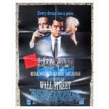 1987 Full Size Movie Poster 'Wall Street) Original