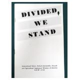 1943 Original J. Frank Dobie Divide We Stand Union