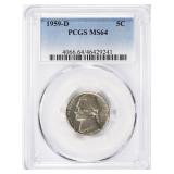 1959-D Jefferson Nickel PCGS MS-64