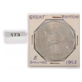 1953 Great Britain 5 Shillings