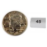 Gold Plated Kennedy Half Dollar