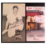 Nellie Fox Signed 1952 Postcard with JSA COA
