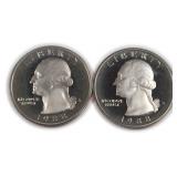 TWO (2) 1988-S PROOF Quarters