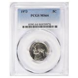 1973 Jefferson Nickel PCGS MS-64