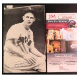 Nellie Fox Signed 1952 Postcard with JSA COA