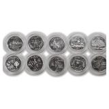 TEN (10) State Quarters
