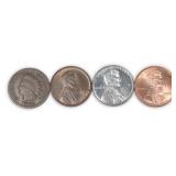 Four (4) One Cents