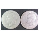 TWO (2) IKE Dollars
