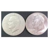 TWO (2) IKE Dollars