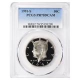 1991-S Kennedy Half Dollar PCGS Proof-70 DCAM