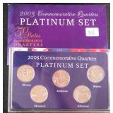 2003 Platinum Set State Quarters Display