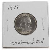1978 Washington Quarter