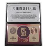 1898 and 2023 One Cents Display