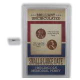 1960 Small Date and Large Date One Cents