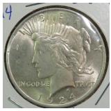 1924 Silver Peace Dollar