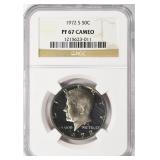 1972-S Kennedy Half Dollar NGC Proof-67 CAMEO