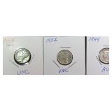 Three (3) Silver Mercury Dimes