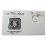 1977 Proof IKE Dollar Cover with Stamp