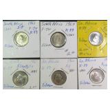 SIX (6) Silver 1960