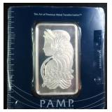 100 Grams (3.215 Troy Ounce) Pamp Suisse .999 Fine