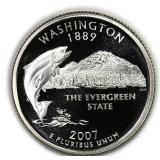 2007-S Silver Proof State Washington Quarter