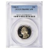 1980-S Washington Quarter PCGS Proof-69 DCAM