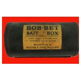 Vintage Bob-Bet Bait Box (metal) Walter S. Cole