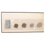 1944 Coin Set with Stamp incl. Silver