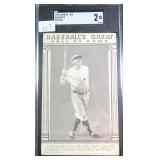 1948 Exhibits HOF Babe Ruth Batting SGC 2