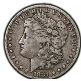 1881-P Morgan Dollar Silver U.S. Philadelphia Mint