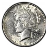 1922-P Peace Dollar Silver U.S. Philadelphia Mint