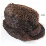 $14 SHIP: Vintage Genuine Beaver Fur Hat
