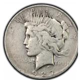 1927-D Peace Dollar Silver U.S. Denver Mint Coin