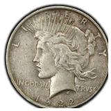 1922-P Peace Dollar Silver U.S. Philadelphia Mint