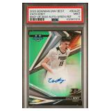 POP 7/4 #23/99 ZACH EDEY SIGNED Bowman U. PSA 9